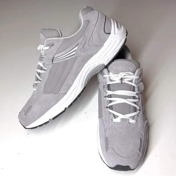 Vionic Men's 23Walk 2.0 Casual Sneaker Gray / White Size- 10.5 Wide - Picture 4 of 9